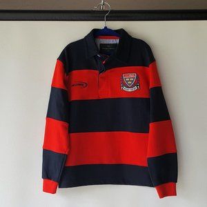 Lansdowne Red & Navy Rugby Shirt Size 3/4 (UNISEX)